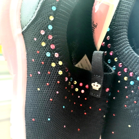 NWT Juicy Couture Malden Lane Pull-On Sequined Sneakers Size 5M - Picture 4 of 11